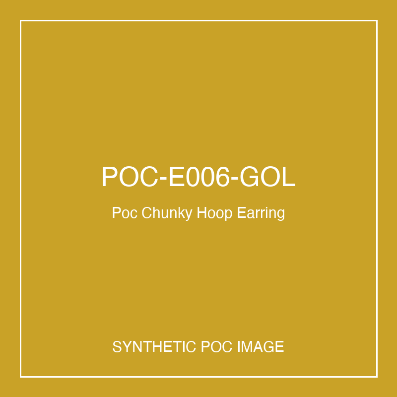 Poc Chunky Hoop Earring